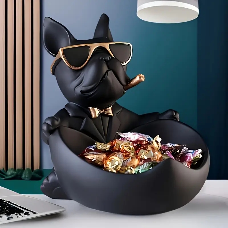 Art Craft Organizer - Kotak Penyimpanan Patung Anjing Keren, Patung