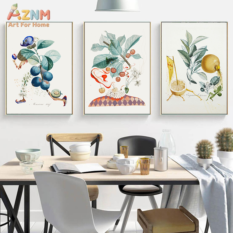 Art Craft Toys - AZNM Seni Dinding Kanvas Gambar Buah