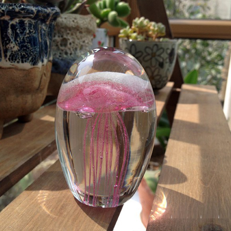 Art Craft Jellyfish - Miniatur 3D Ubur-ubur Kristal Patung Model