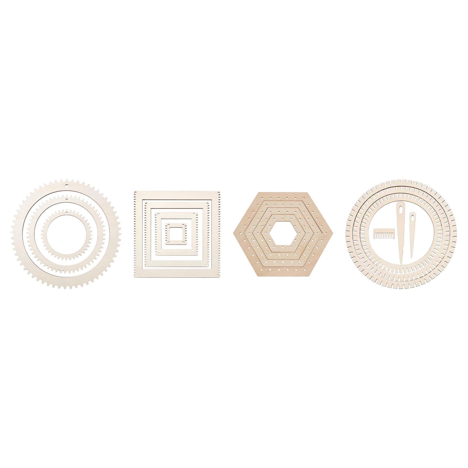Art Craft For Kids - Perlengkapan Alat Tenun Kayu DIY Set