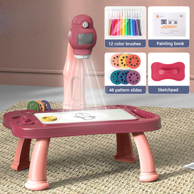 Art Craft Toys - Proyektor Pintar Set Meja Lukisan Anak-anak