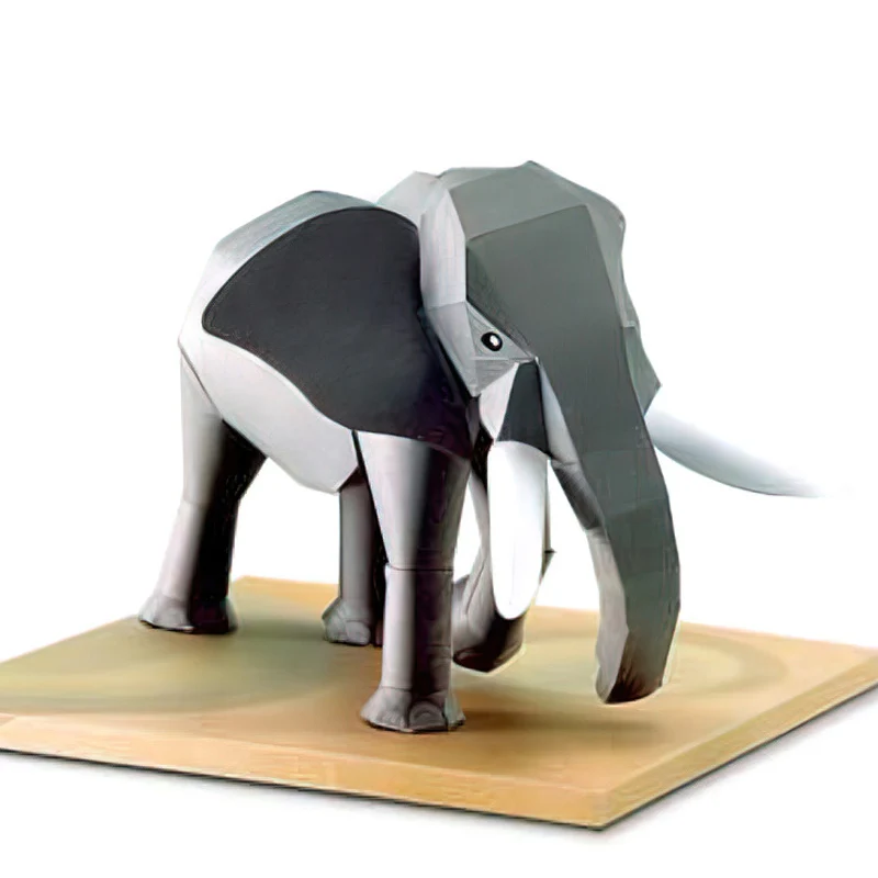 Art Craft Center - Gajah Afrika seni Origami Mini Model