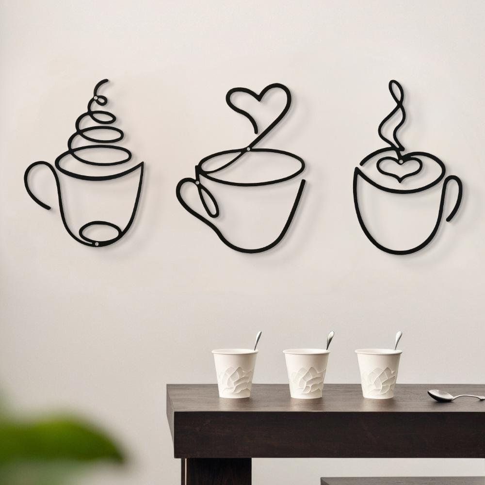 Art Craft Cafe - Set 3 Buah Hiasan Dinding Kopi