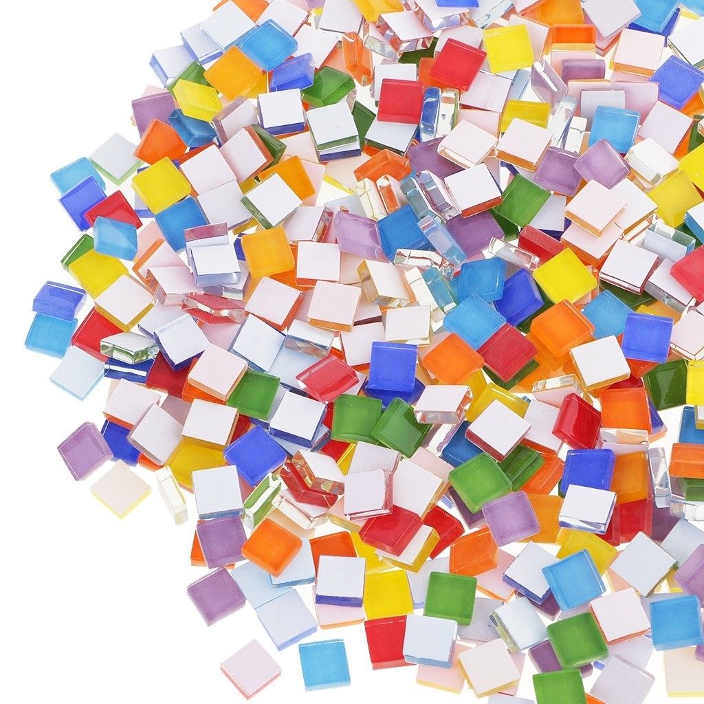 Mosaic Tile Supply - Ubin mosaik banyak warna modis 1cm