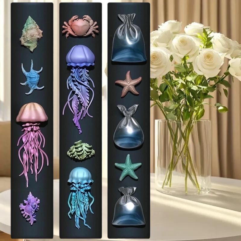 Art Craft Jellyfish - Cetakan Manikur Untuk Kerajinan Kuku; Cetakan