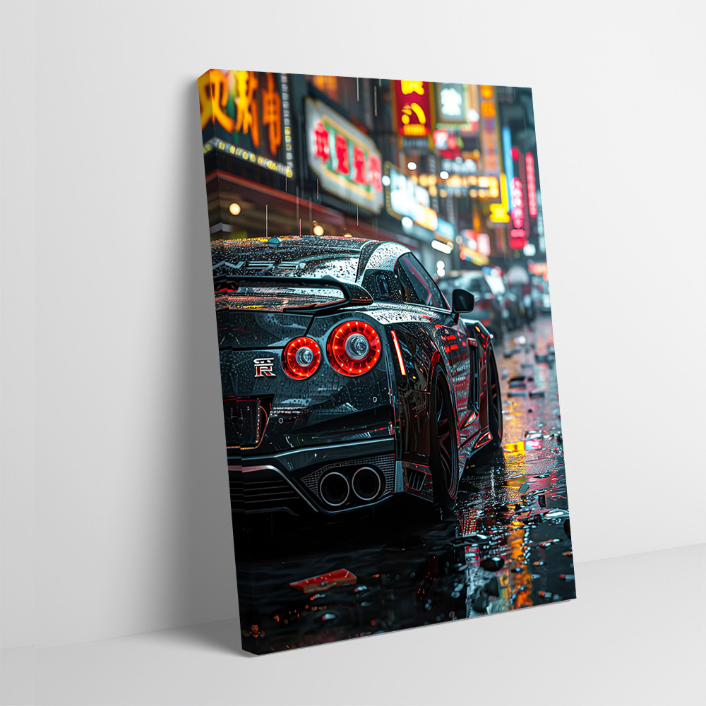 Art Craft Toys - Poster Kota Jalanan GTR R35 Lukisan