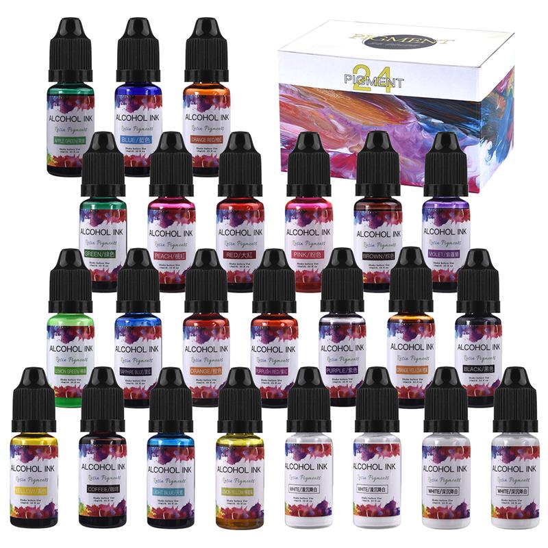 Alcohol Ink Set - 1 Set Perlengkapan Pigmen Resin Epoksi