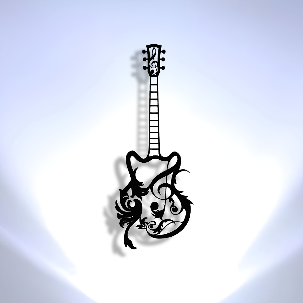 CIFbuy Seni Dinding Gitar Loga - Art Craft Cafe ulasan dan harga