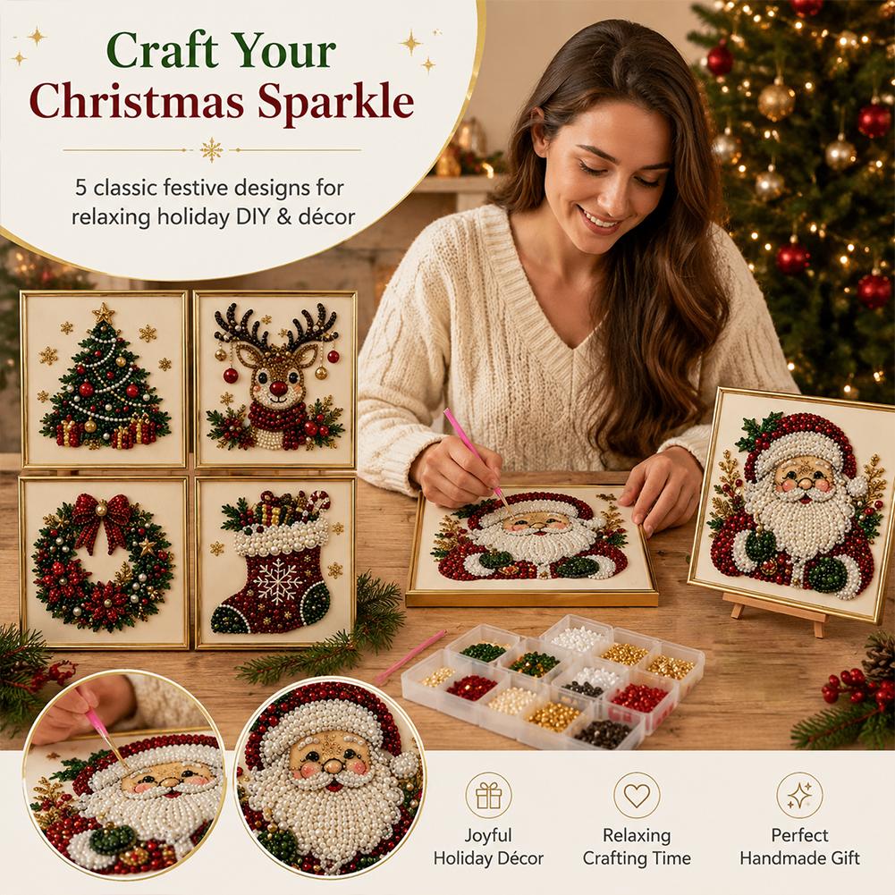 Kit Seni Mutiara Santa Claus N - Art Craft For Kids ulasan dan harga
