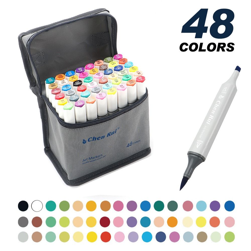 48/60 Buah Spidol Alkohol Port - Alcohol Ink Set ulasan dan harga