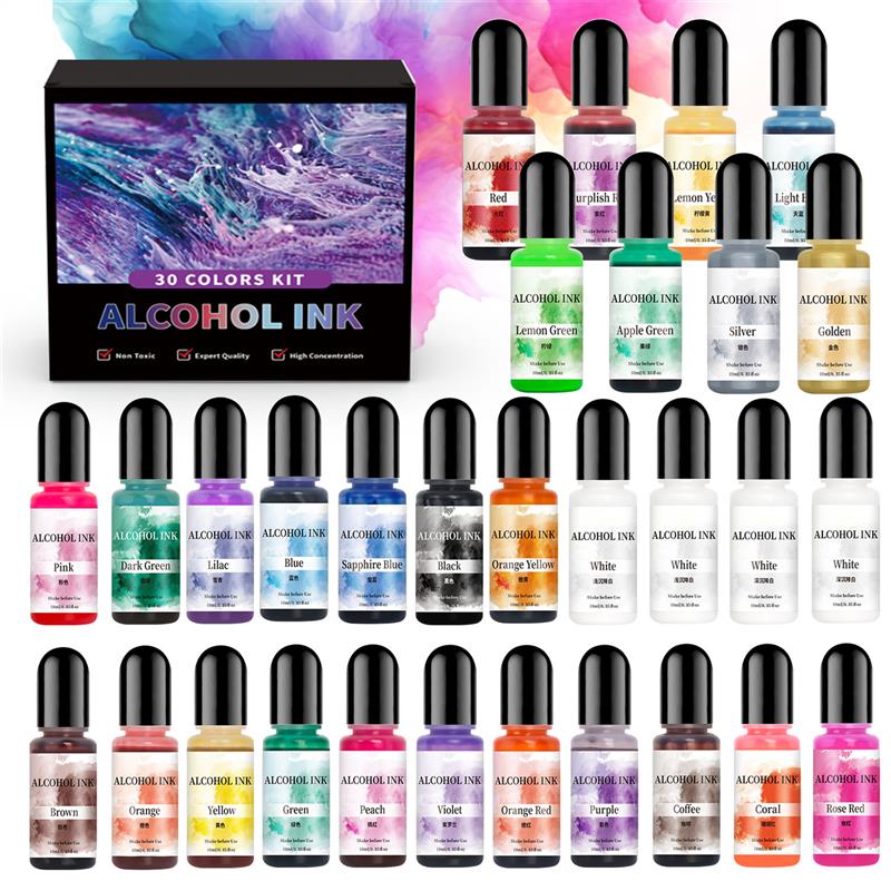1 Set Kit pigmen Resin epoksi  - Alcohol Ink Set ulasan dan harga