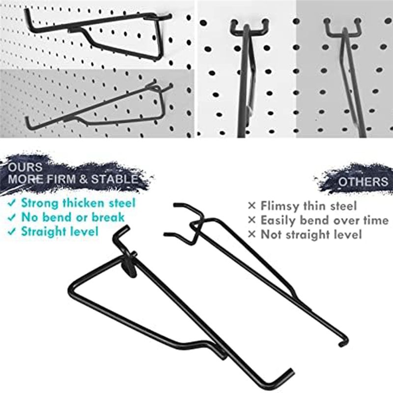 75STO-Peg Board Shelf Hooks, 8 - Art Craft Organizer ulasan dan harga