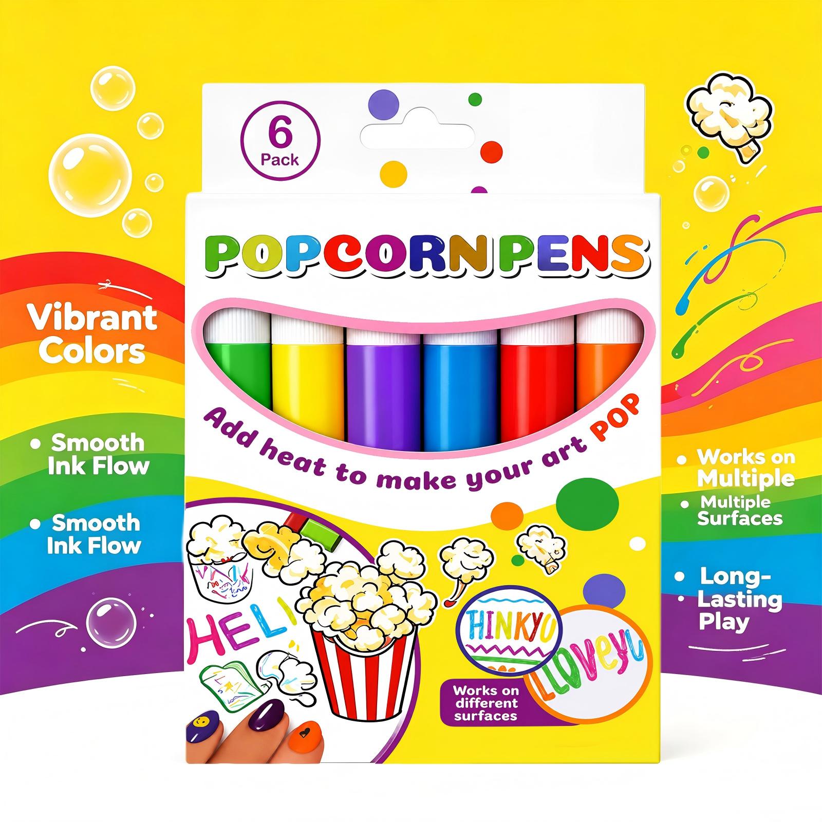 6PCS Pena Popcorn untuk Keraji - Art Craft Toys ulasan dan harga
