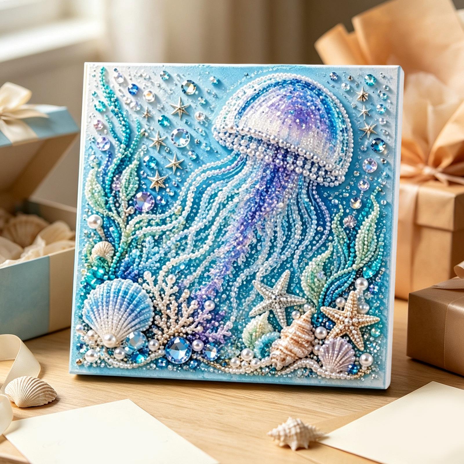 Kit Kerajinan Mutiara Bertema  - Art Craft Jellyfish ulasan dan harga