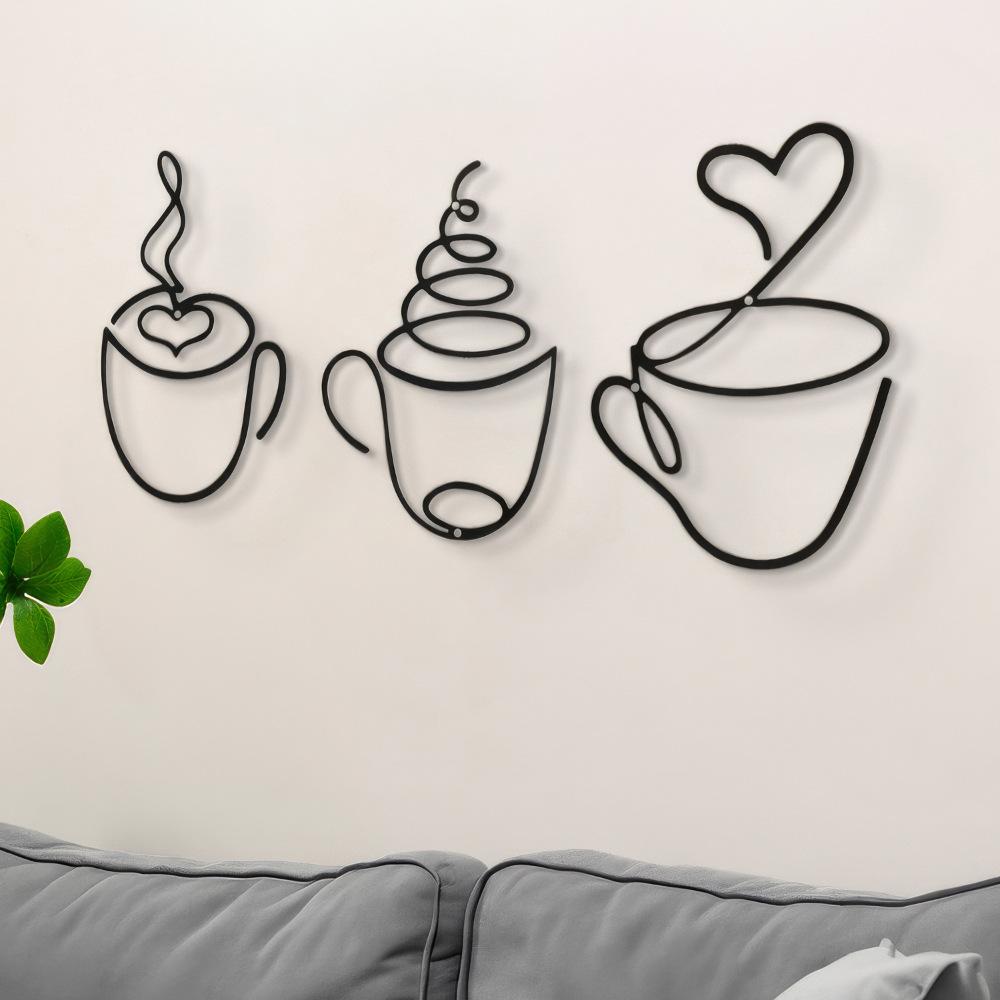 Set 3 Buah Hiasan Dinding Kopi - Art Craft Cafe ulasan dan harga