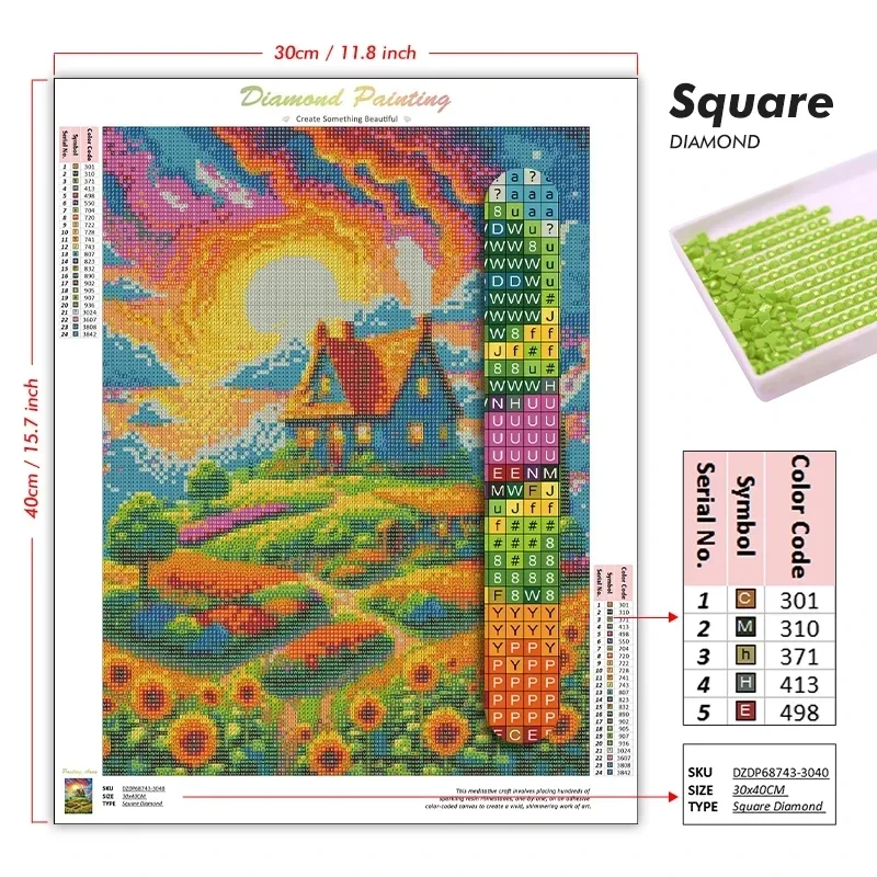 Lukisan Berlian 5D Buatan Send - Art Craft Cafe ulasan dan harga