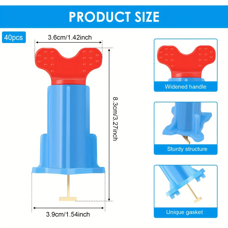 40Pcs Sistem Penyetel Ubin Des - Mosaic Tile Supply ulasan dan harga