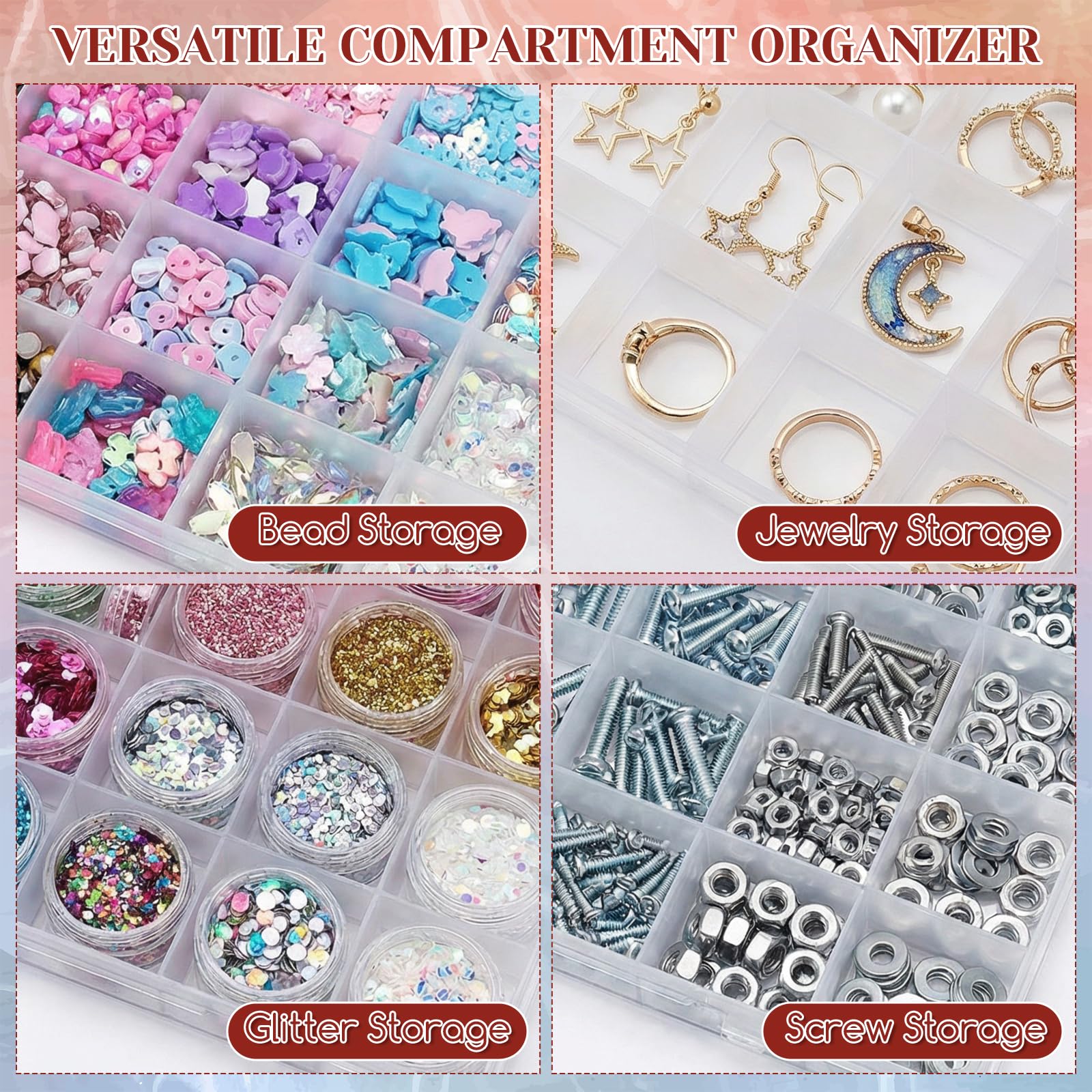 Kotak Organizer Plastik 24-Gri - Art Craft Organizer ulasan dan harga