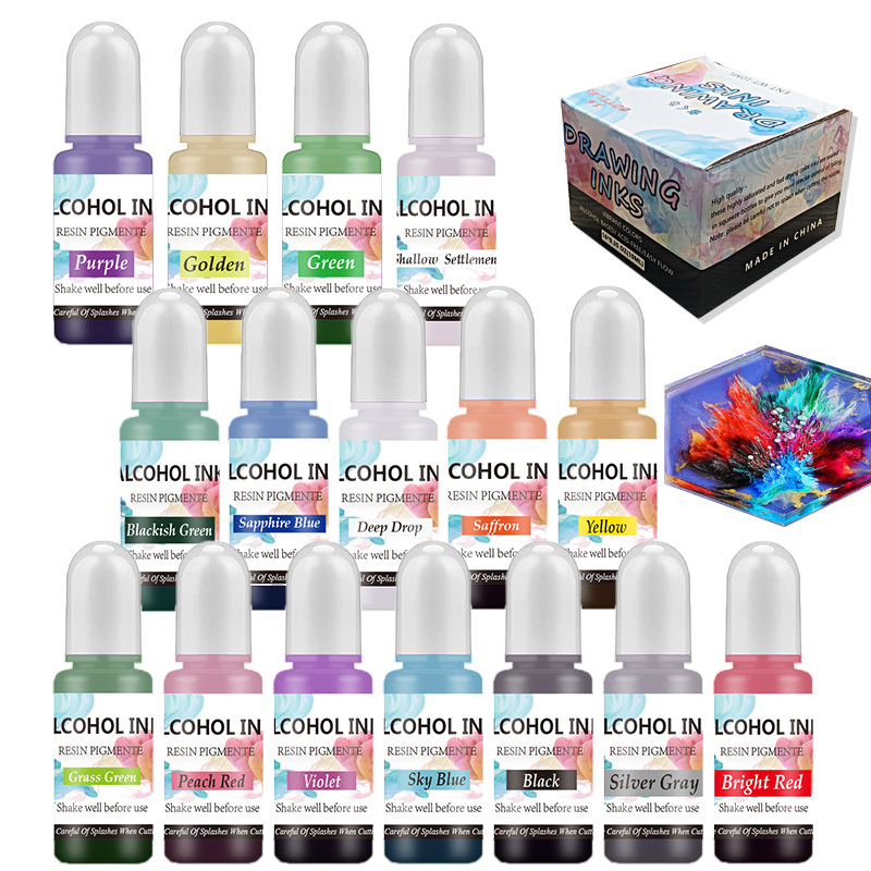 Satu Set tinta alkohol Resin l - Alcohol Ink Set ulasan dan harga